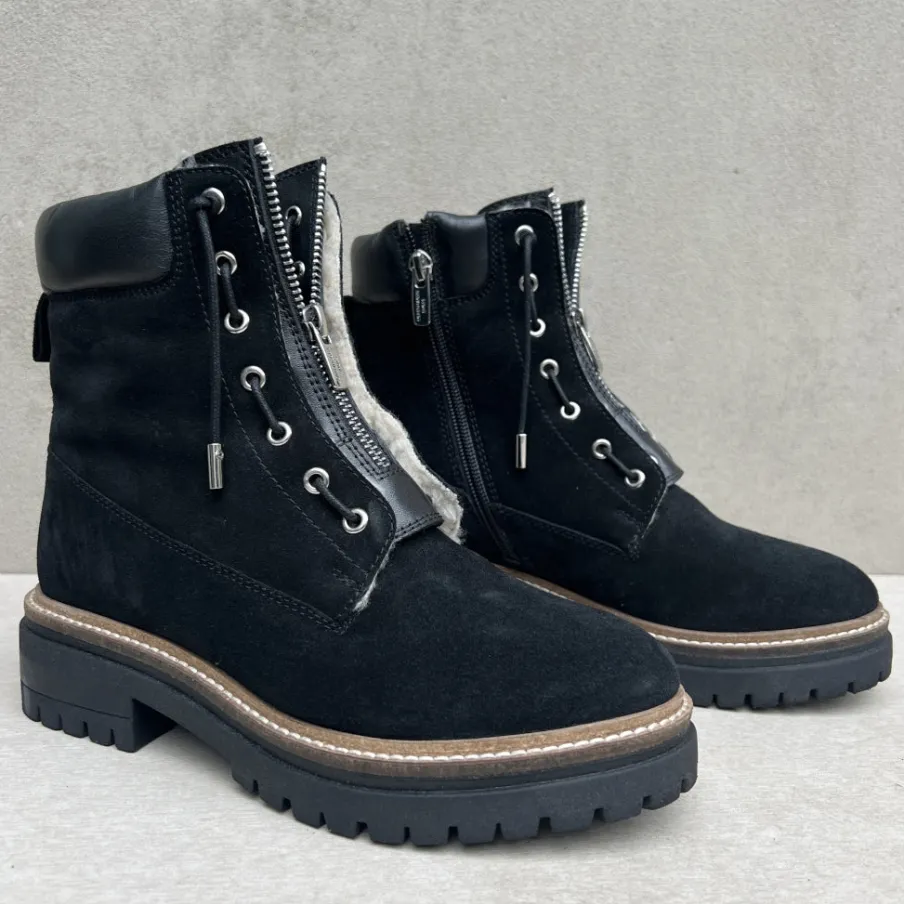 Copenhagen Shoes Ankelstøvler^LEADER FUR - Black Leaderfur boot black