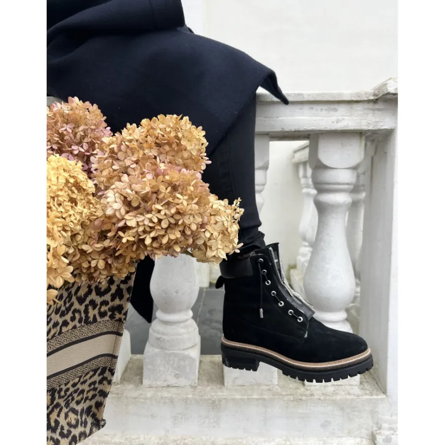 Copenhagen Shoes Ankelstøvler^LEADER FUR - Black Leaderfur boot black