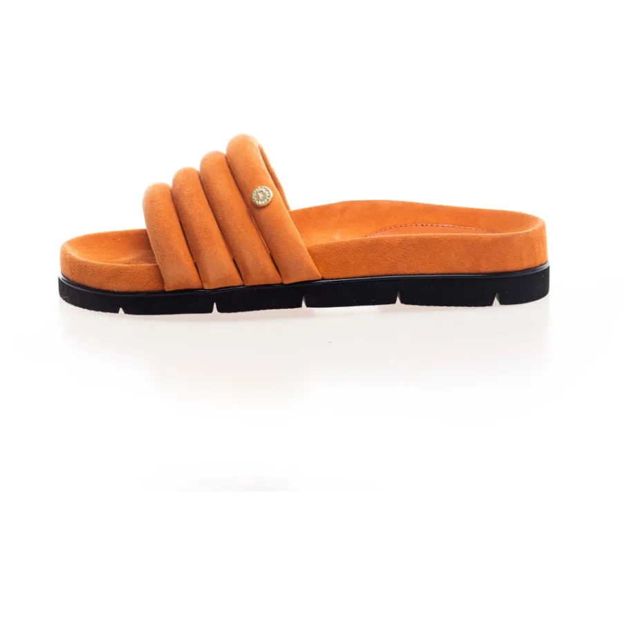Copenhagen Shoes Flade Sandaler^LEAFS SUEDE - Orange