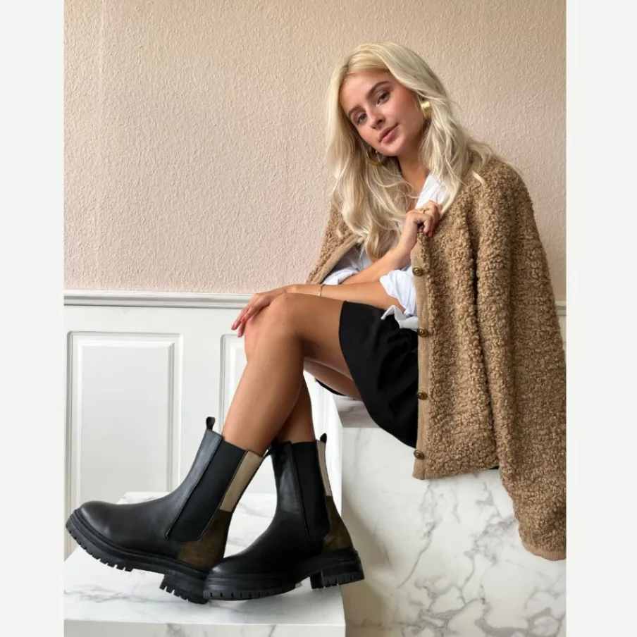 Copenhagen Shoes Chelsea Boots|Ankelstøvler^LEMON (MULTICOLOR) - MILITARY MULTI Lemonmulticolor boot military multi