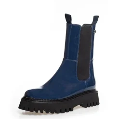 Copenhagen Shoes Ankelstøvler^LEMON PATENT - DARK BLUE PATENT Lemonpatent boot dark blue patent