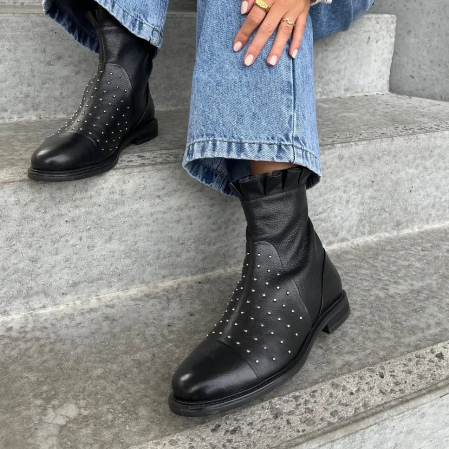 Copenhagen Shoes Ankelstøvler^LET'S GO WALKING - BLACK Letsgo walking stoevler black