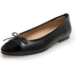 Copenhagen Shoes Ballerinasko^LIKE MOVING - PATENT TOE - Black patent