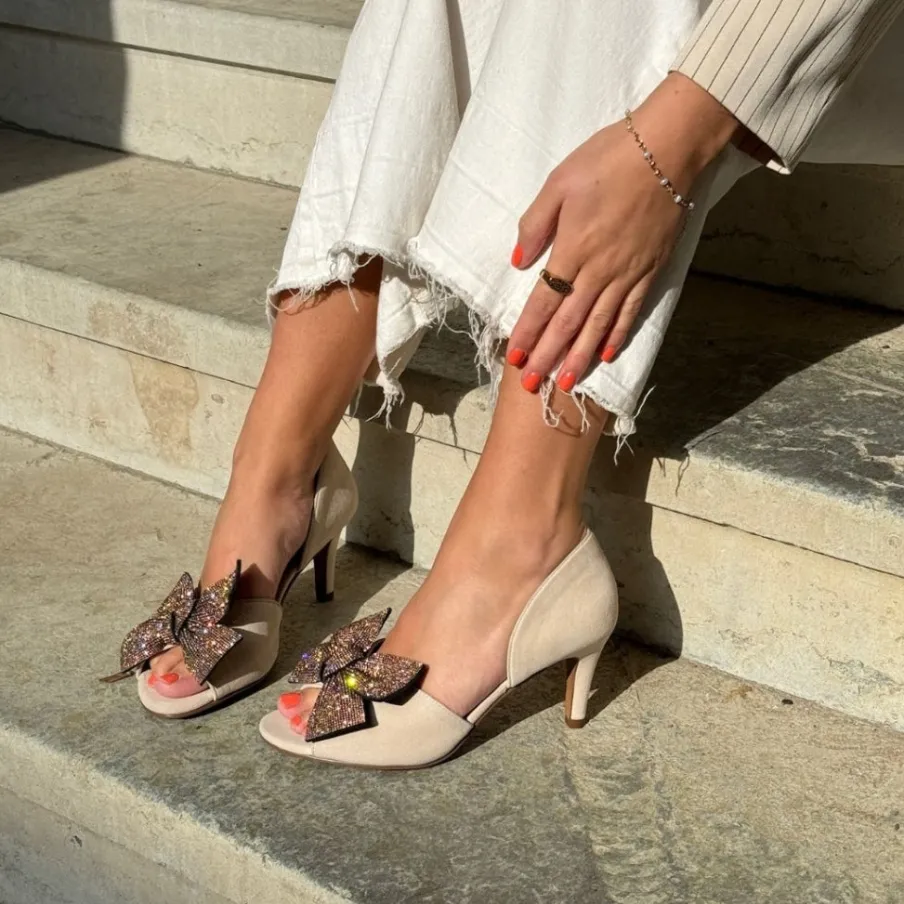 Copenhagen Shoes Sandaler Med Hæl|Stiletter^LOUZANNE - Beige