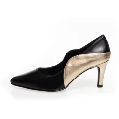 Copenhagen Shoes Stiletter^LOVE AND JOY - BLACK GOLD - Black Gold Loveand joy black gold heels black gold