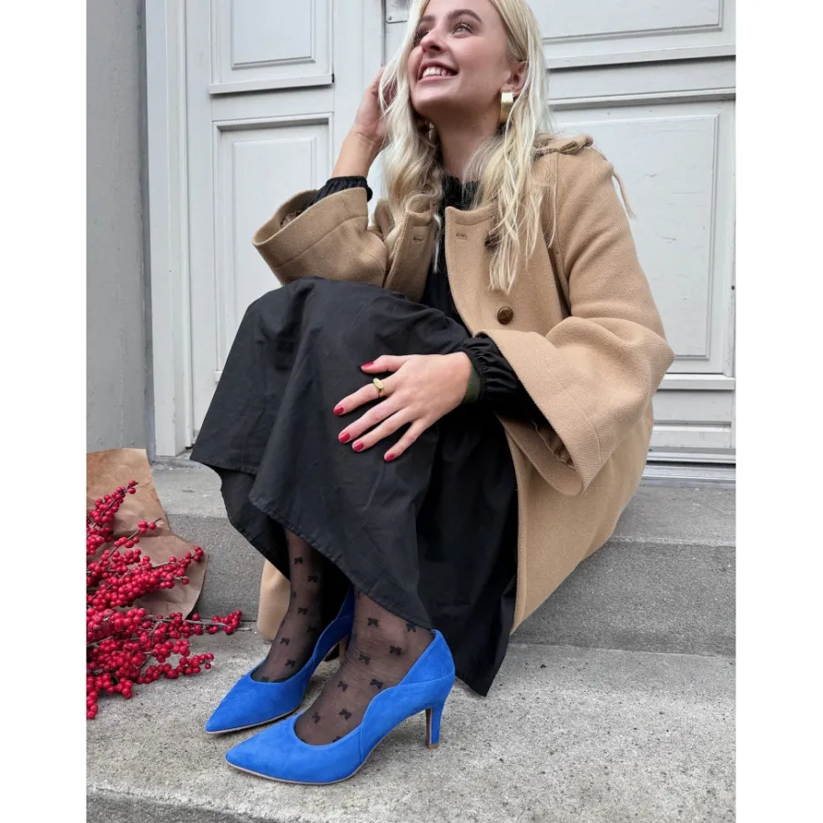 Copenhagen Shoes Stiletter^LOVE AND JOY - ELECTRIC BLUE Loveand joy heels electric blue