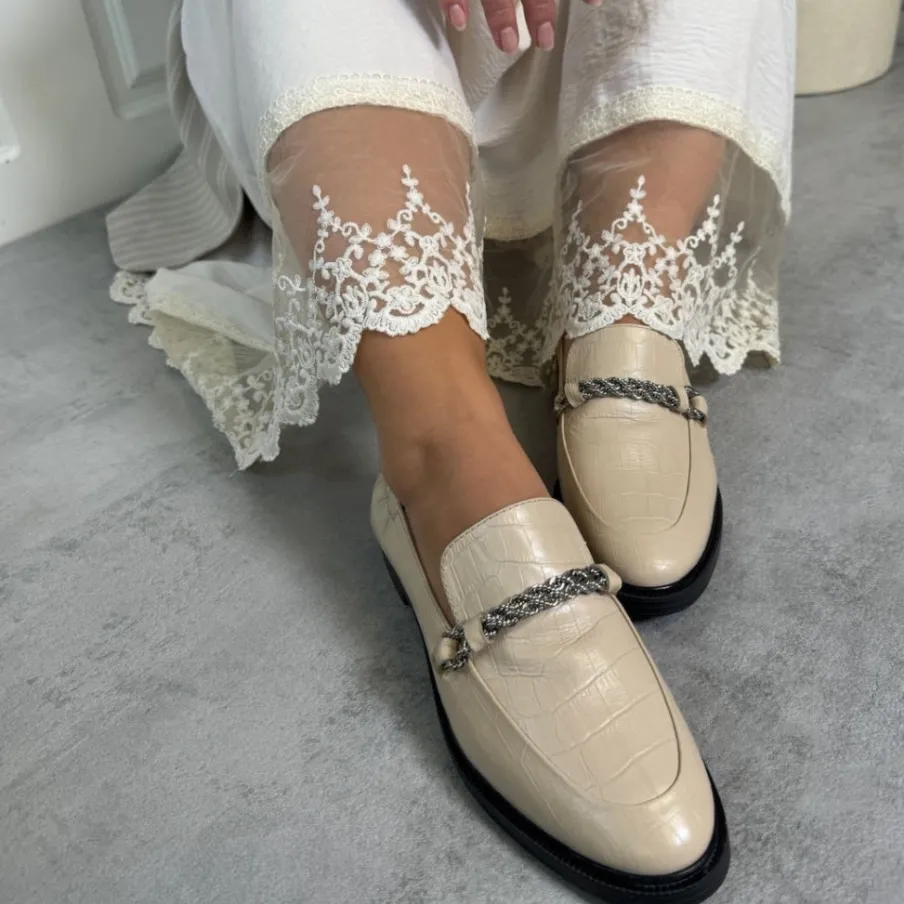 Copenhagen Shoes Loafers^LOVE AND WALK - BEIGE - BEIGE (GREY MORN) Beige grey morn