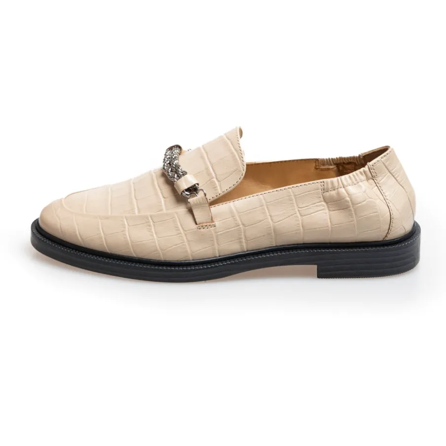 Copenhagen Shoes Loafers^LOVE AND WALK - BEIGE - BEIGE (GREY MORN) Beige grey morn