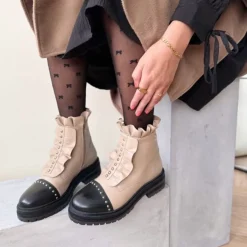 Copenhagen Shoes Ankelstøvler^LOVE ME MULTI - BEIGE W/BEIGE Loveme multi boot beige w beige