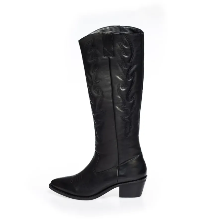 Copenhagen Shoes Støvler Med Hæl|Lange Støvler^MAKE A WISH - BLACK Makea wish boot black