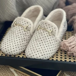 Copenhagen Shoes Hjemmesko^MELANIA DOTS - OFF WHITE Melaniadots homeslipper off white