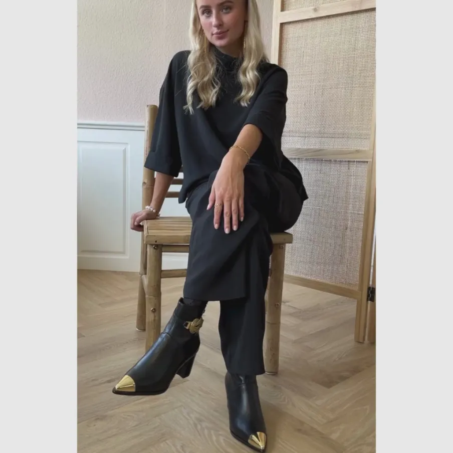 Copenhagen Shoes Støvler Med Hæl|Ankelstøvler^MELODY - BLACK Melodyboot black