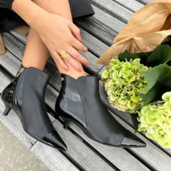 Copenhagen Shoes Støvler Med Hæl|Ankelstøvler^MILAN GIRL - BLACK PATENT Milangirl boot black patent