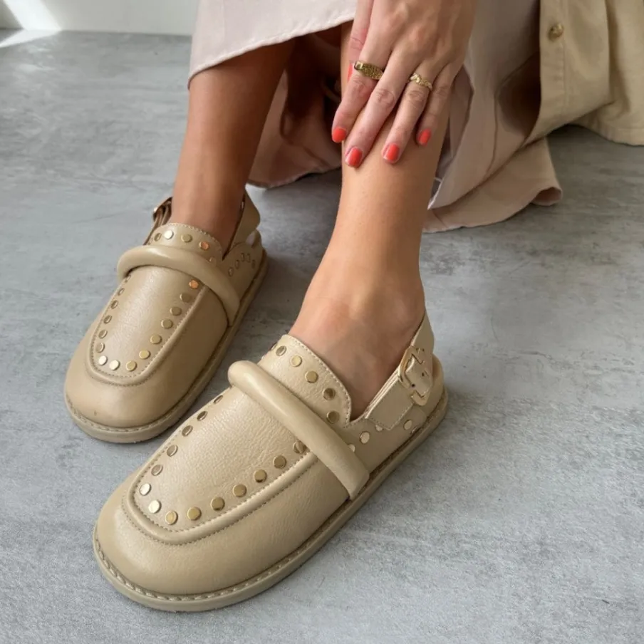 Copenhagen Shoes Mules · Slip Ins^MILLA SHOES LEATHER - Beige