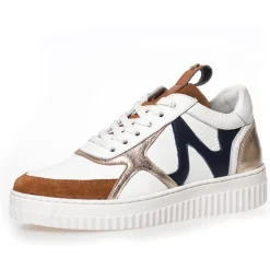 Copenhagen Shoes Sneakers^MY BESTIE - WHITE/COGNAC/NAVY White cognac navy