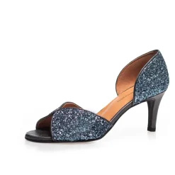 Copenhagen Shoes Sandaler Med Hæl|Stiletter^MY DIAMONDS - BLUE - BLUE GLITTER Mydiamonds blue heels blue glitter