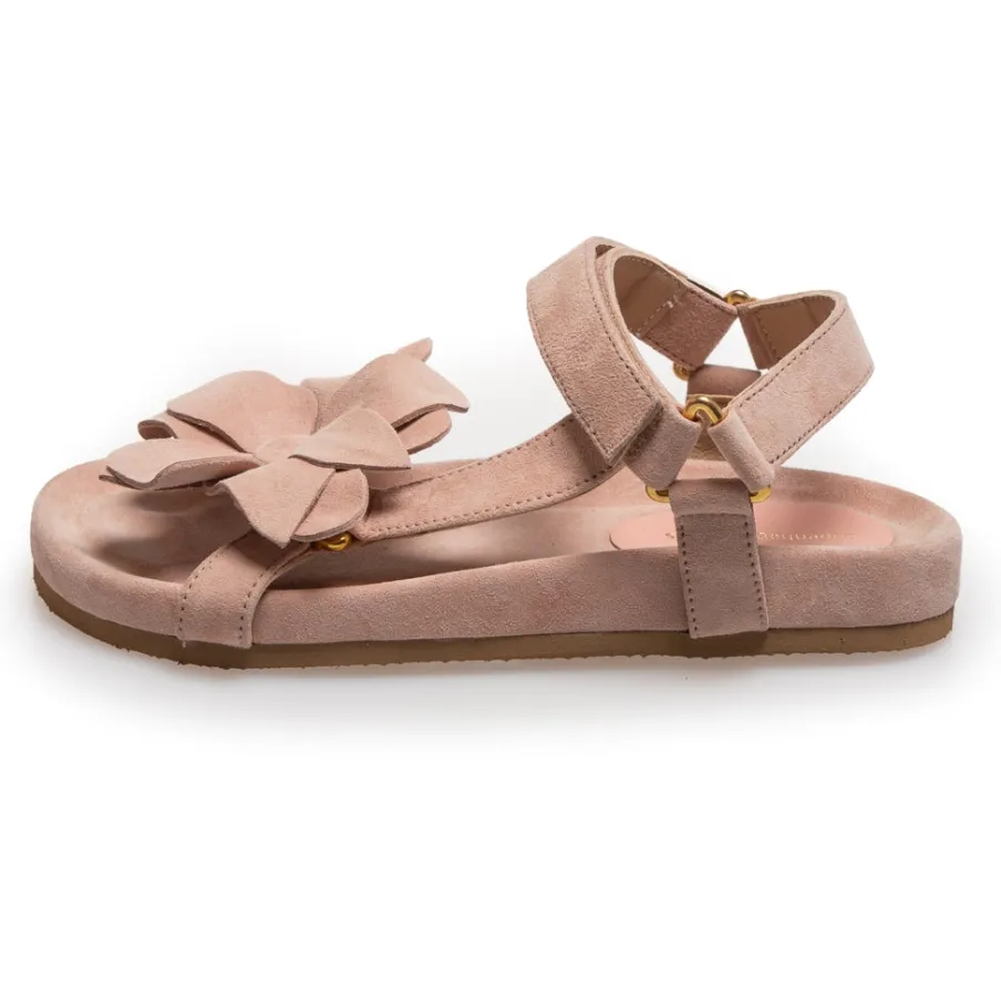 Copenhagen Shoes Flade Sandaler^MY FLOWERS - Papaya