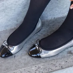 Copenhagen Shoes Ballerinasko^MY OWN BALLERINAS - SILVER / BLACK Sballet flats silver black