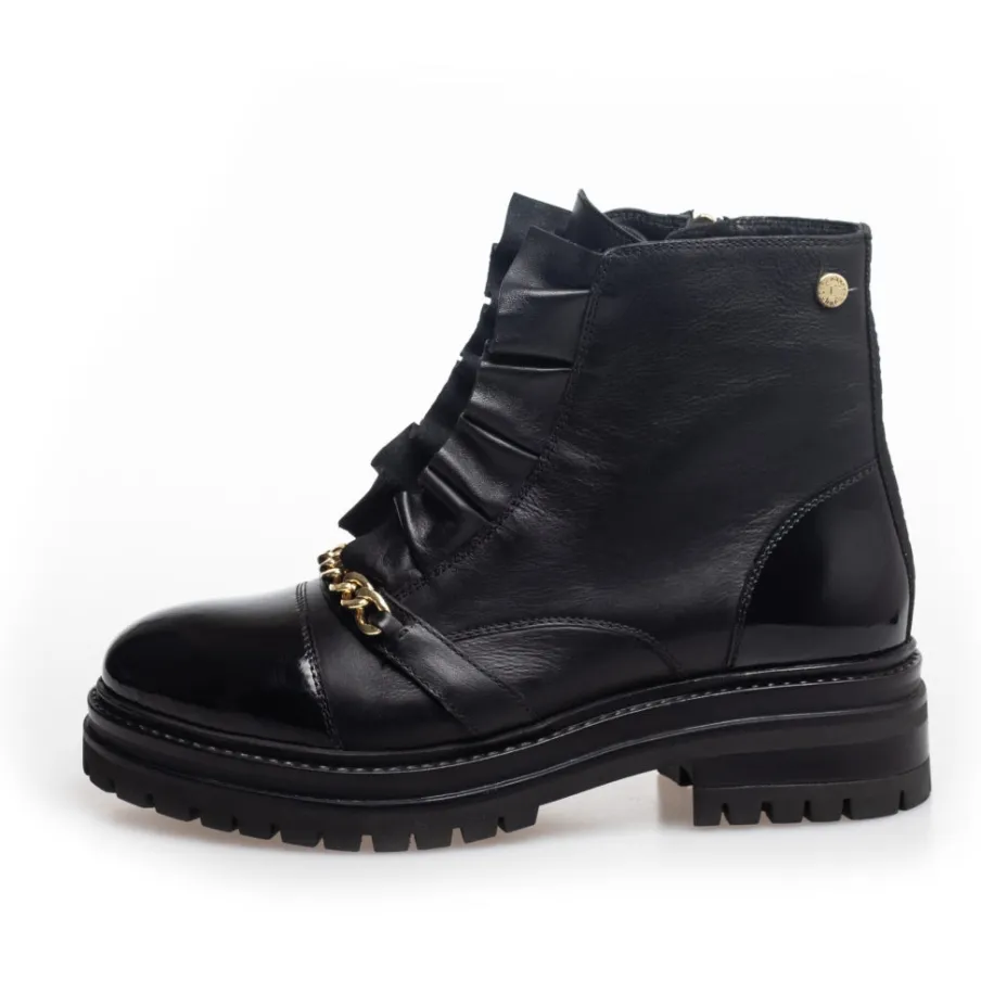 Copenhagen Shoes Ankelstøvler^MY PRETTY CHAIN - BLACK/GOLD Mypretty chain boot black gold