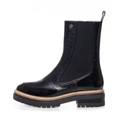 Copenhagen Shoes Ankelstøvler|Chelsea Boots^NEW FALL 23 - BLACK PATENT Newfall 23 croco boot black patent