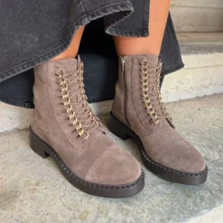 Copenhagen Shoes Ankelstøvler^NEW ROCK SUEDE - SMOKE Newrock suede stoevler smoke