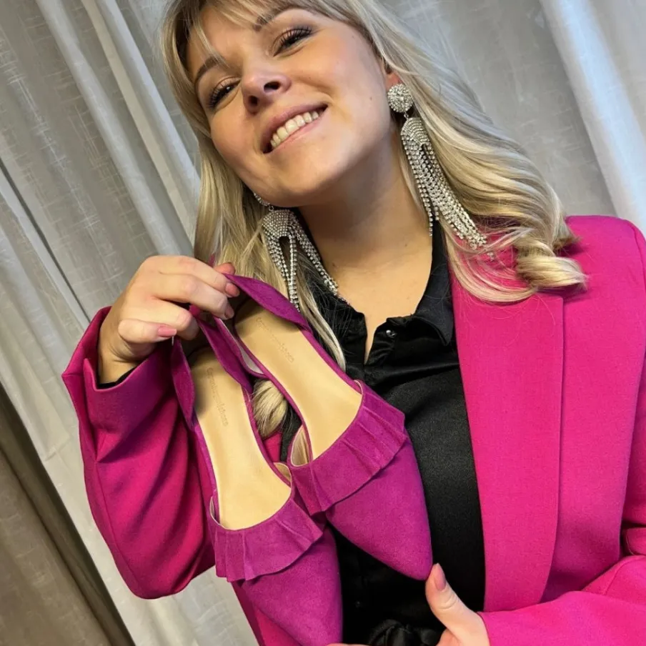 Copenhagen Shoes Ballerinasko^NEW ROMANCE 23 - SUEDE - Pink