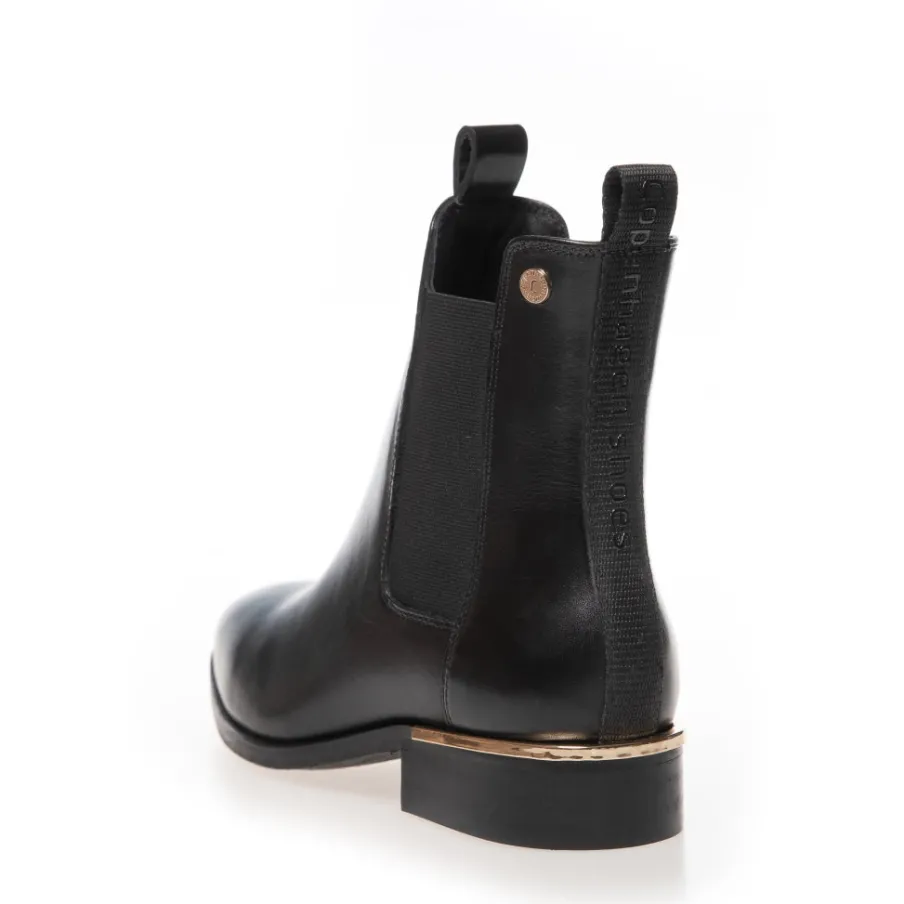Copenhagen Shoes Ankelstøvler^OLLIE CHELSEA - Black (without Gold) Olliechelsea boot black without gold