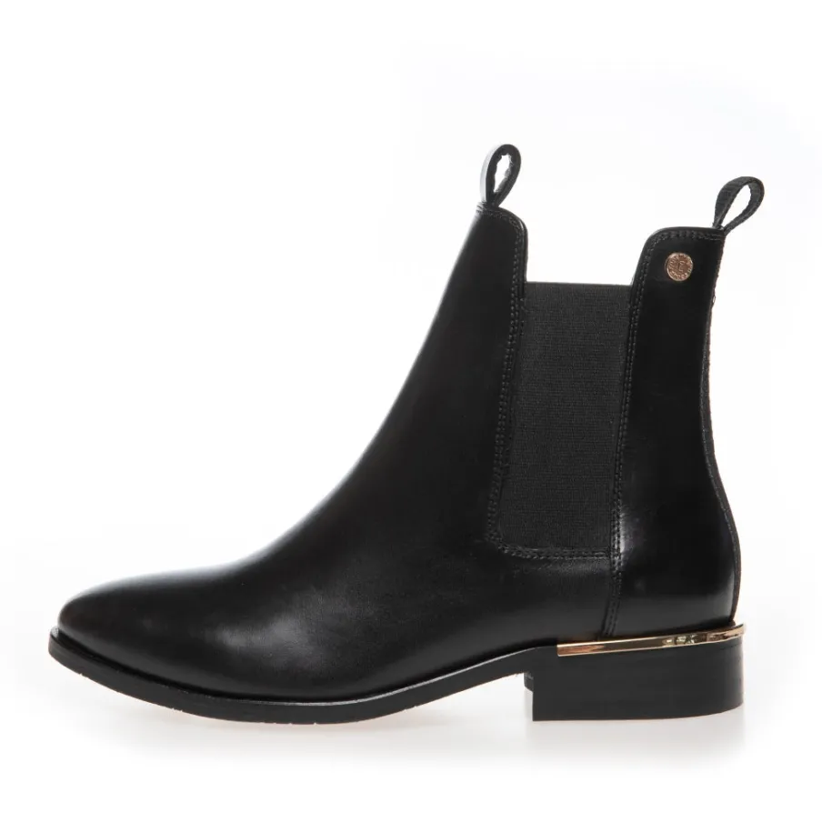 Copenhagen Shoes Ankelstøvler^OLLIE CHELSEA - Black (without Gold) Olliechelsea boot black without gold