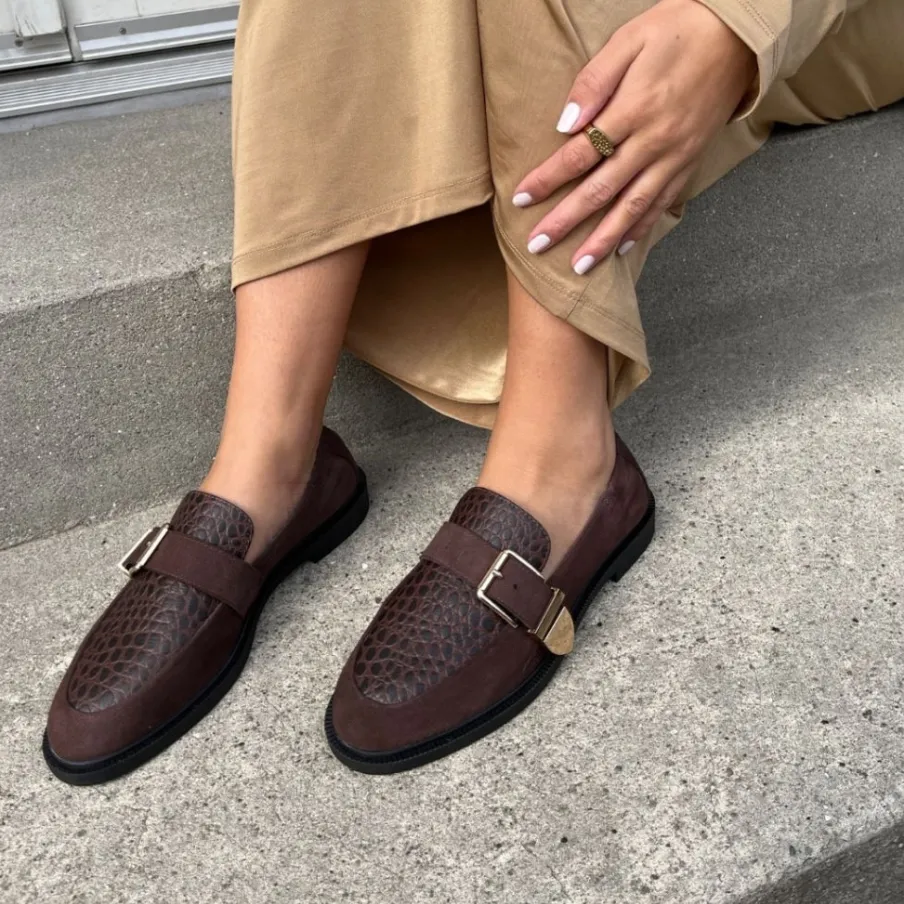 Copenhagen Shoes Loafers^PEACE - DARK BROWN (COFFEE BEAN) Dark brown coffee bean