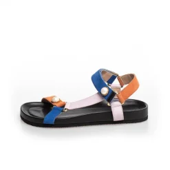Copenhagen Shoes Flade Sandaler^PEACE WITH PEARL 22 - Black Multi Peacewith pearl 22 sandal black multi