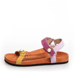 Copenhagen Shoes Flade Sandaler^PEACE WITH PEARL 22 - Orange Multi Peacewith pearl 22 sandal orange multi