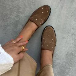 Copenhagen Shoes Loafers^PEARL LOVERS SUEDE - Cappuccino