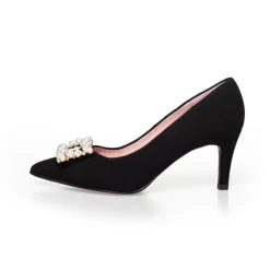 Copenhagen Shoes Stiletter^PEARLS AND DIAMONDS - BLACK Pearlsand diamonds heels black