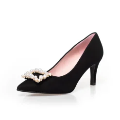 Copenhagen Shoes Stiletter^PEARLS AND DIAMONDS - BLACK Pearlsand diamonds heels black