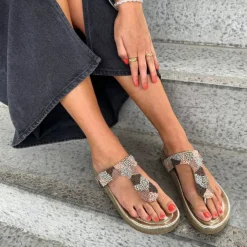 Copenhagen Shoes Flade Sandaler^PEARLS AND - Gold