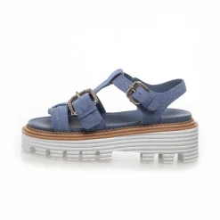 Copenhagen Shoes Flade Sandaler^POWER FOR LIFE / JEANS - Jeans Blue Powerfor life jeans sandal jeans blue