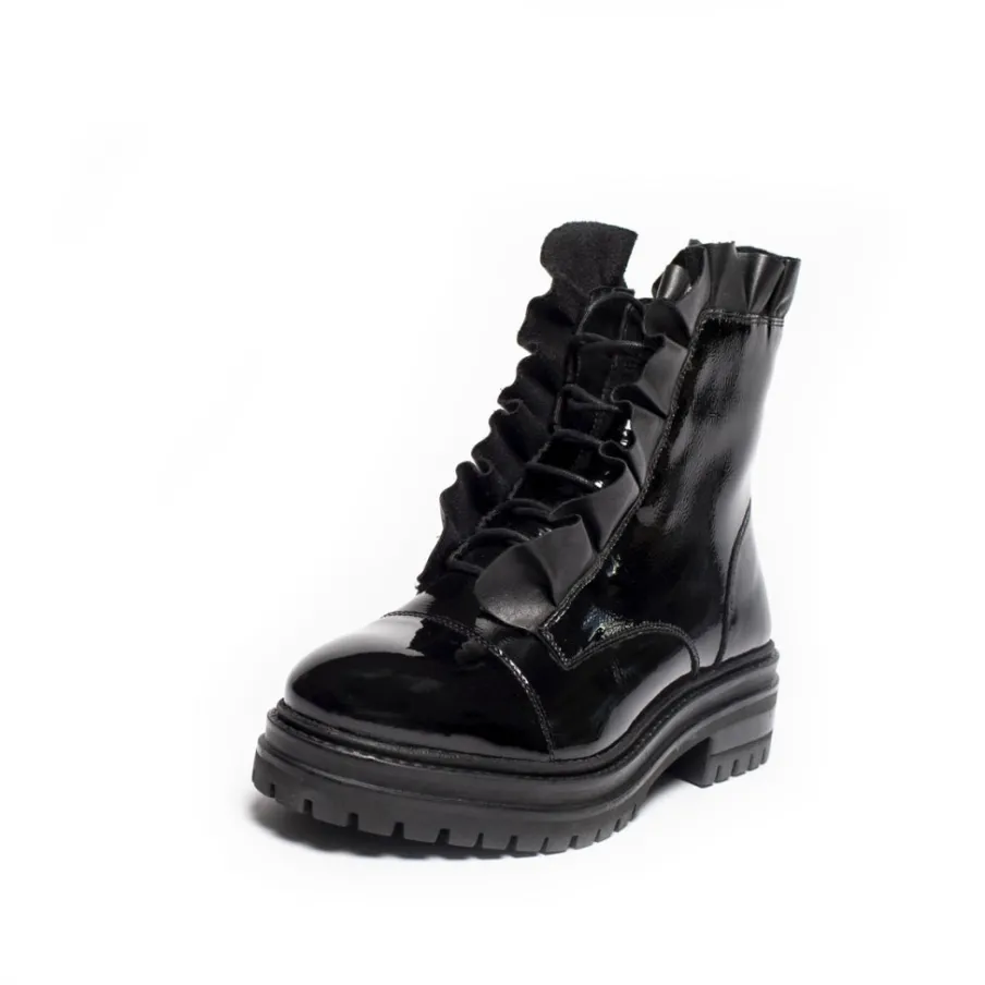 Copenhagen Shoes Ankelstøvler^PRETTY ALL PATENT Copenhagenshoes By Josefine Valentin - Black Patent Prettyall patent copenhagenshoes by josefine valentin boot black patent