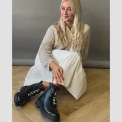 Copenhagen Shoes Ankelstøvler^PRETTY PEARLS - BLACK Prettypearls boot black
