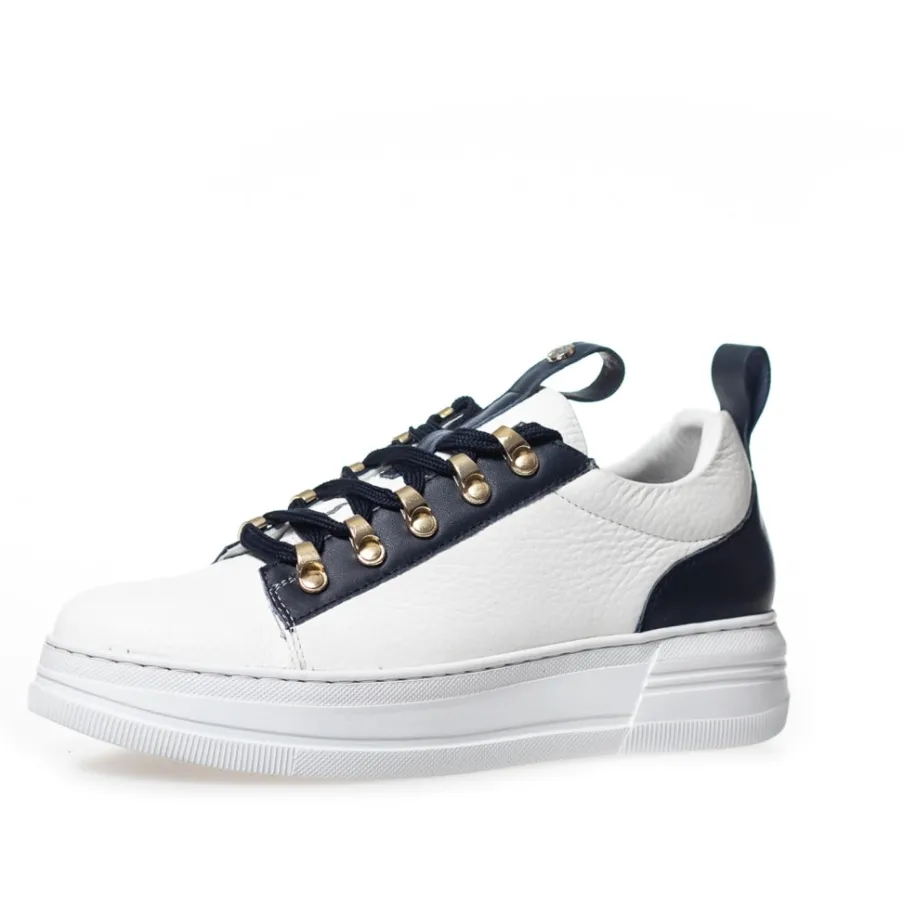 Copenhagen Shoes Sneakers^RUN - WHITE/NAVY White navy