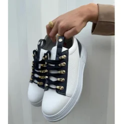 Copenhagen Shoes Sneakers^RUN - WHITE/NAVY White navy