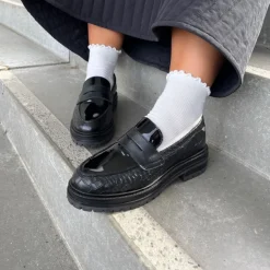 Copenhagen Shoes Loafers^RUN FOR ME - BLACK Runfor me loafer black