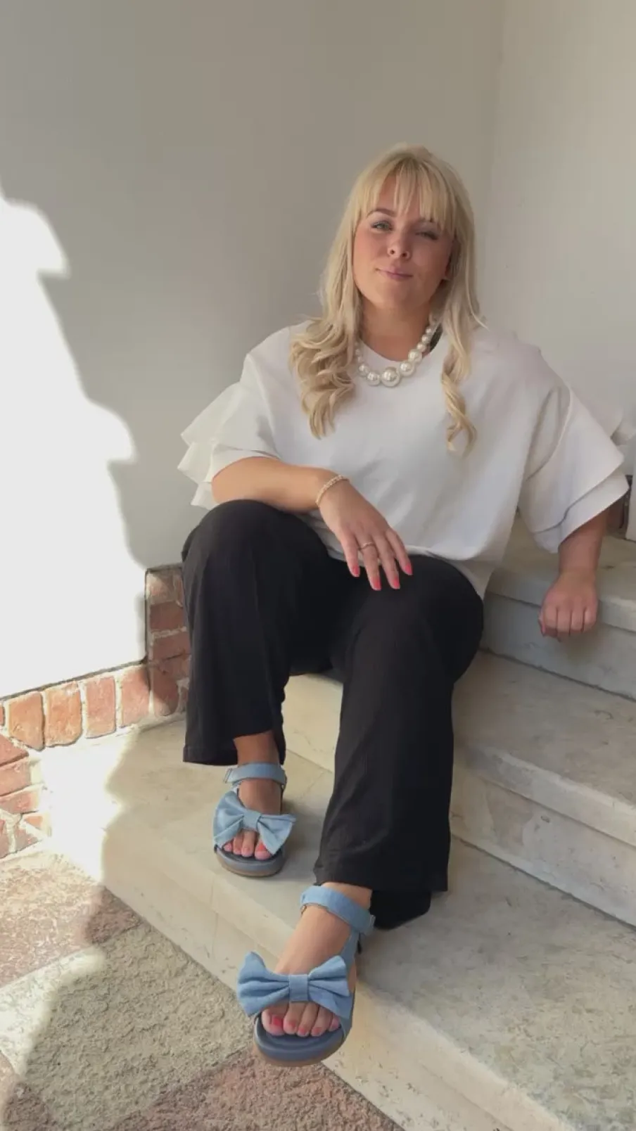 Copenhagen Shoes Flade Sandaler^SKY AND DIAMONDS JEANS - Jeans Blue Skyand diamonds jeans sandal jeans blue