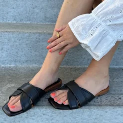 Copenhagen Shoes Flade Sandaler^SMILE AND DANCE - Black