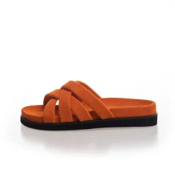 Copenhagen Shoes Flade Sandaler^SOUL SUEDE - Orange