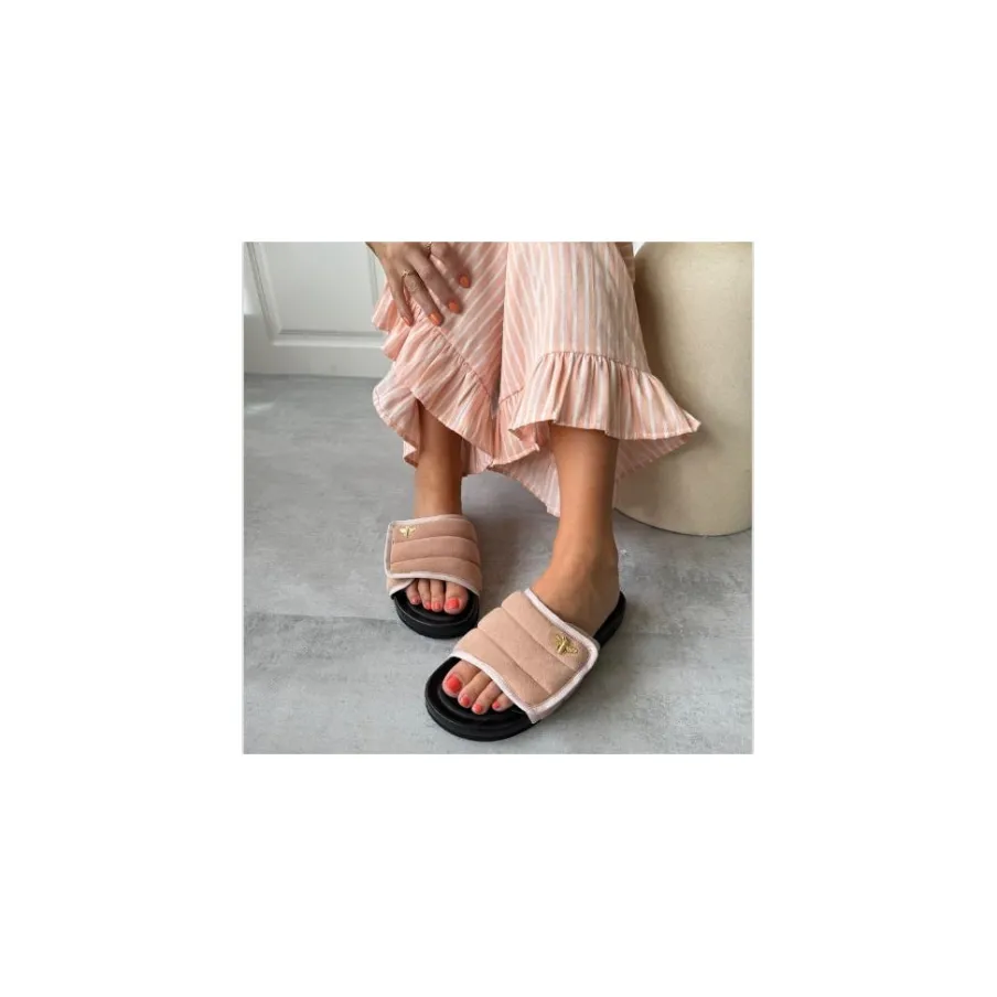 Copenhagen Shoes Flade Sandaler^STORIES SUEDE - Papaya