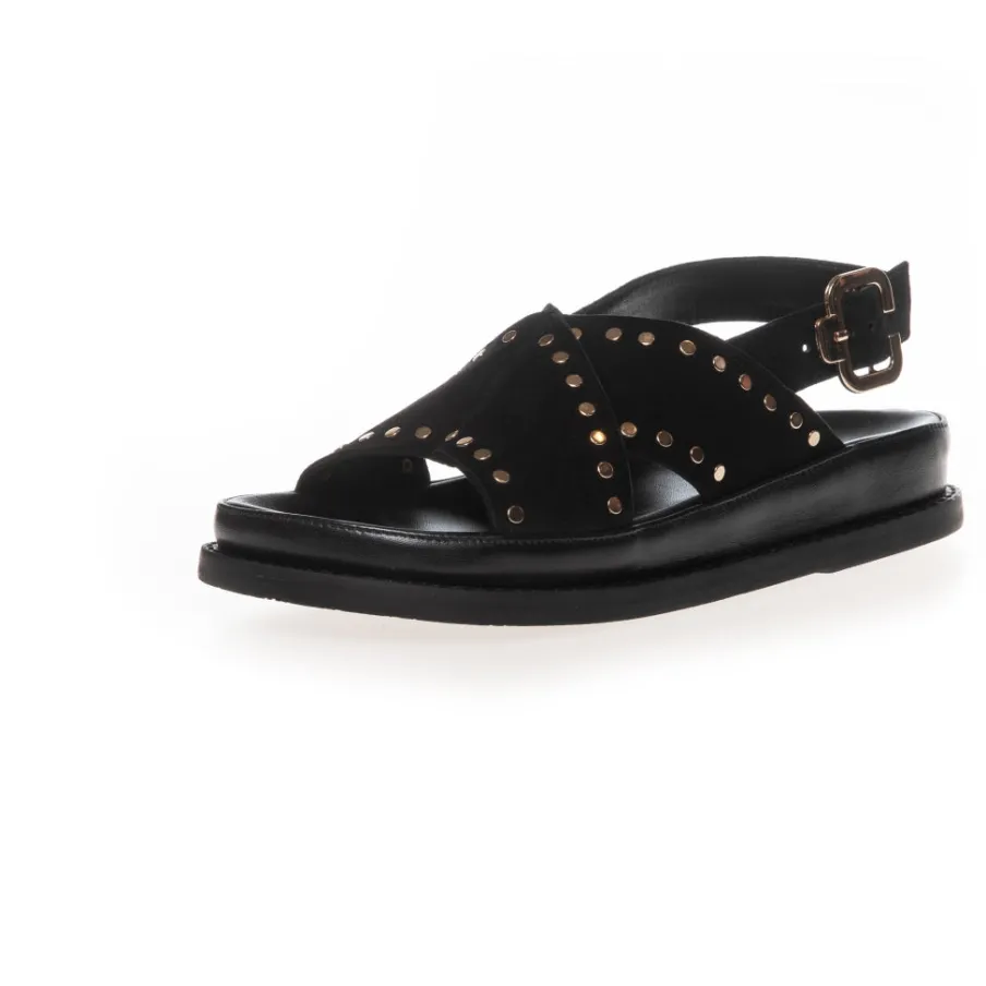Copenhagen Shoes Flade Sandaler^STRONGER STUDS - Black