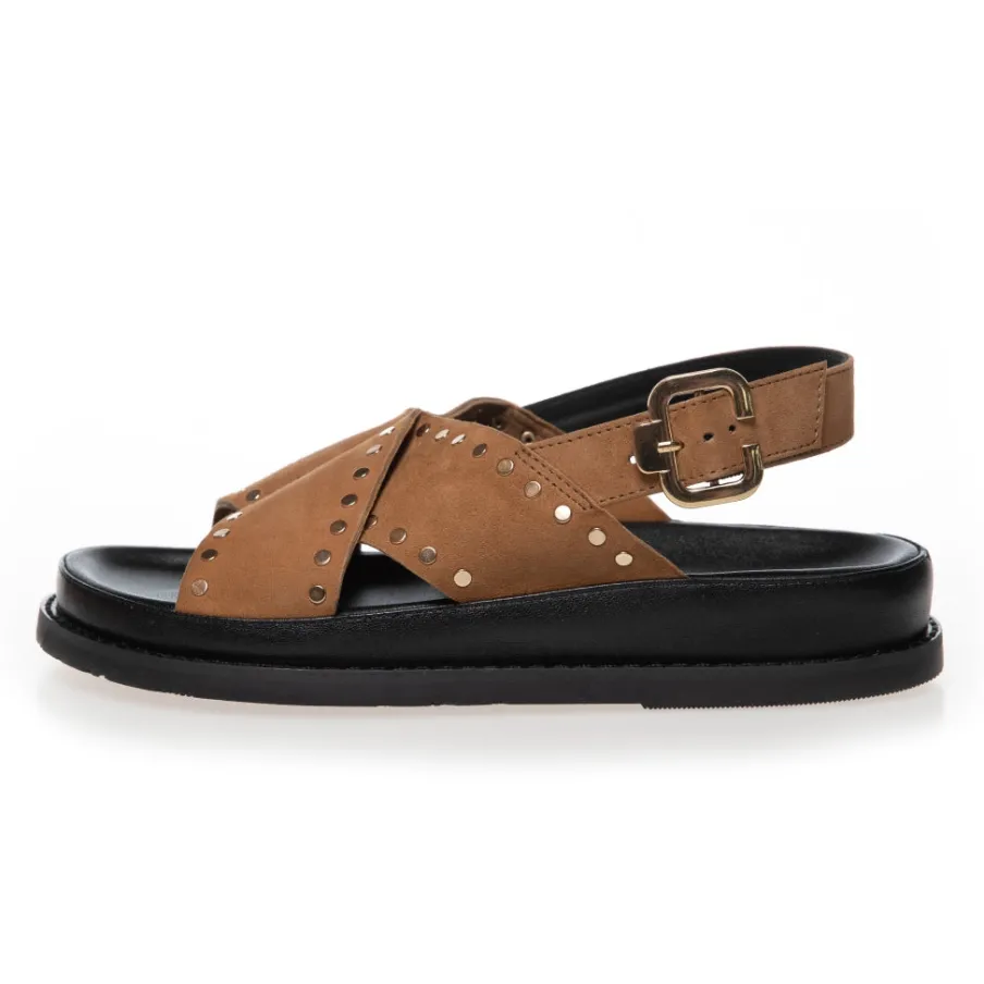 Copenhagen Shoes Flade Sandaler^STRONGER STUDS - Safari