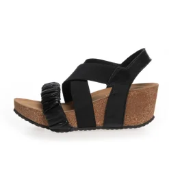 Copenhagen Shoes Sandaler Med Kilehæle^SUMMERLOVE - BLACK Summerlovesandaler med kilehael black