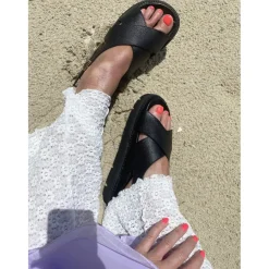 Copenhagen Shoes Flade Sandaler^SUMMERTIME - Black Summertimesandal black