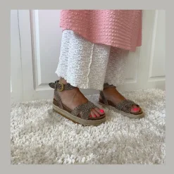 Copenhagen Shoes Sandaler Med Kilehæle^SUNSET LEP. - PARDO Sunsetleo sandal pardo